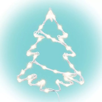 LED Decorazione per finestre natalizie all'aperto 35xLED/230V IP44 bianco caldo/albero