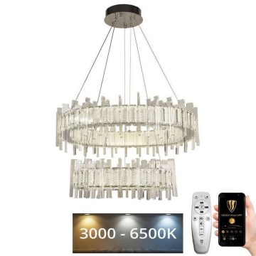 LED Dimmerabile cristallo lampadario su filo LED/65W/230V 3000-6500K + telecomando