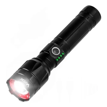 LED Dimmerabile rechargeable flashlight con funzione di power bank LED/30W/5V IPX5 1060 lm 12 h 5000 mAh