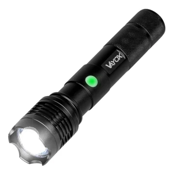 LED Dimmerabile rechargeable flashlight LED/10W/5V IPX4 800 lm 4 h 1200 mAh