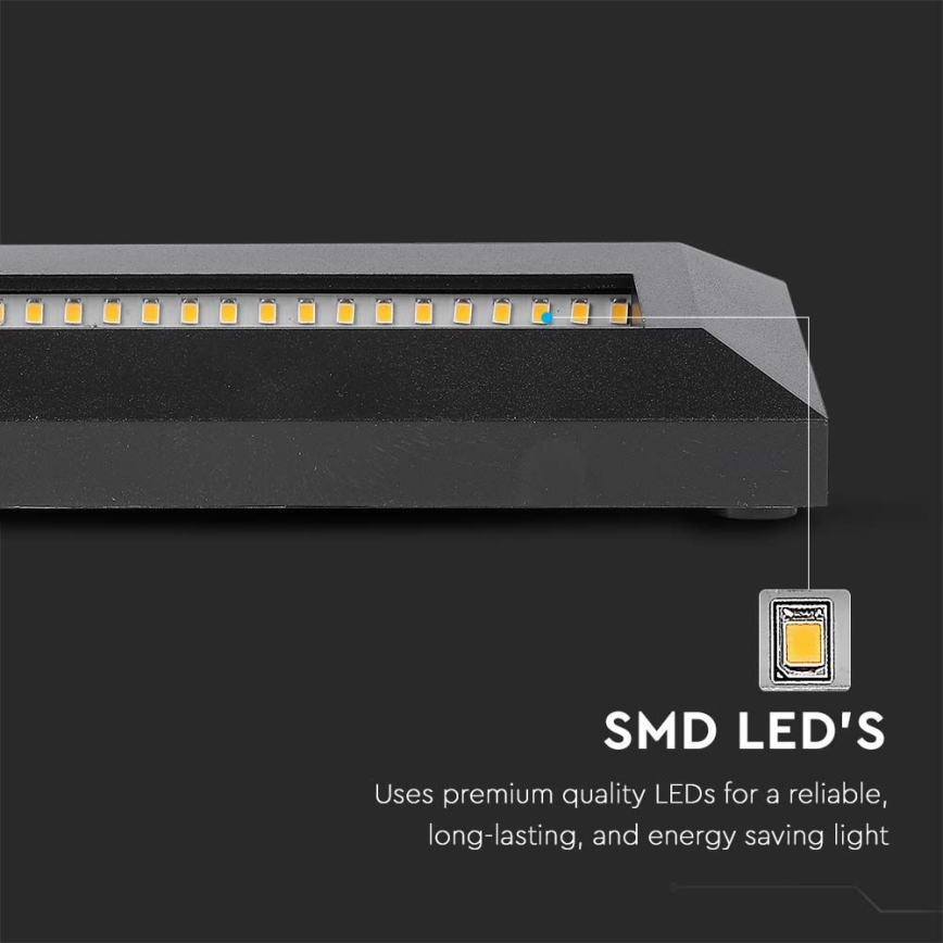 LED Illuminazione delle scale per esterni LED/3W/230V IP65 3000K nero