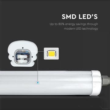 LED Lampada fluorescente per impieghi gravosi G-SERIES LED/36W/230V 6400K 120cm IP65