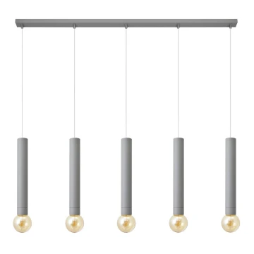 LED Lampadario a sospensione con filo TUBA 5xGU10/6,5W/230V grigio