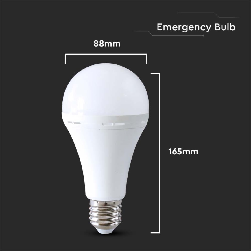 LED Lampadina con modalità di emergenza A90 E27/15W/230V 4000K