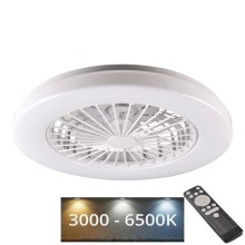 LED Plafoniera dimmerabile con ventilatore LIBYA LED/48W/230V 3000-6500K bianco + telecomando