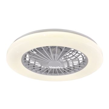 LED Plafoniera dimmerabile con ventilatore LIBYA LED/48W/230V 3000-6500K bianco + telecomando