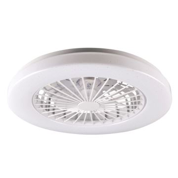 LED Plafoniera dimmerabile con ventilatore LIBYA LED/48W/230V 3000-6500K bianco + telecomando