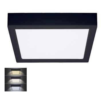 LED Plafoniera LED/24W/230V 3000/4000/6000K nero angolare