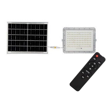 LED Proiettore solare da esterno LED/20W/3,2V 4000K bianco IP65 + telecomando