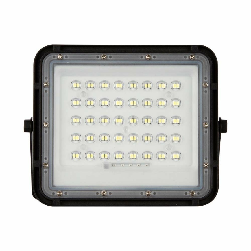 LED Proiettore solare per esterni LED/6W/3,2V IP65 6400K nero + TC