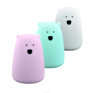 LED RGB Lampada touch per bambini BEAR LED/0,8W/5V blu