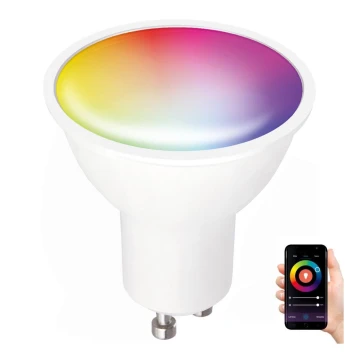 LED RGB Lampadina smart dimmerabile GU10/5W/230V 2700-6500K Wi-Fi Tuya