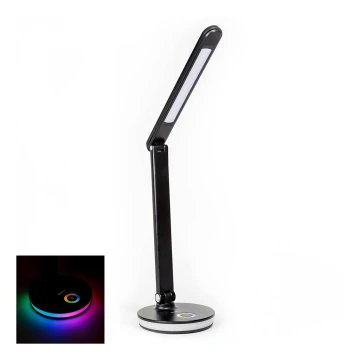 LED RGB Ricaricabile lampada da tavolo con funzione di power bank LED/12W/5V 2800-6000K nero