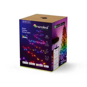 Nanoleaf - LED RGBW da esterno Catena natalizia ESSENTIALS 250xLED 2x10m 2700-6500K Wi-Fi IP44