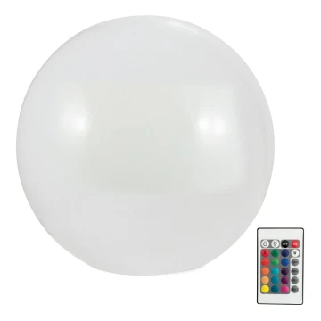 LED RGBW Lampada solare BALL LED/1,2V diametro 30 cm IP65 + telecomando