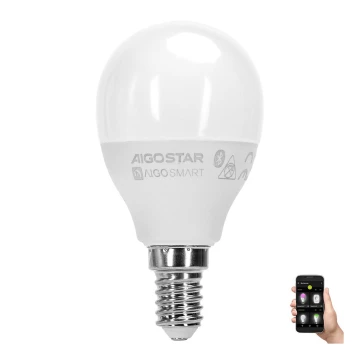 LED RGBW Lampadina G45 E14/6,5W/230V 2700-6500K - Aigostar