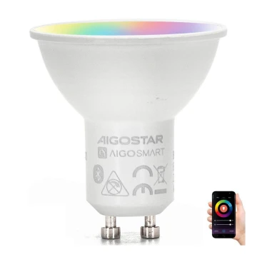 LED RGBW Lampadina GU10/4,9W/230V 2700-6500K - Aigostar