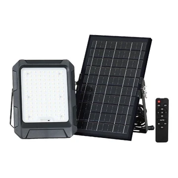 LED Solar per riflettore LED/10W/3,7V IP65 4000K nero + telecomando