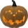 LED Zucca di ceramica HALLOWEEN LED/3xLR44/bianco caldo