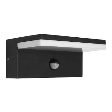 LED2 - Lampada da parete per esterni a LED con sensore HUGO LED/9W/230V IP54 3000K/4000K