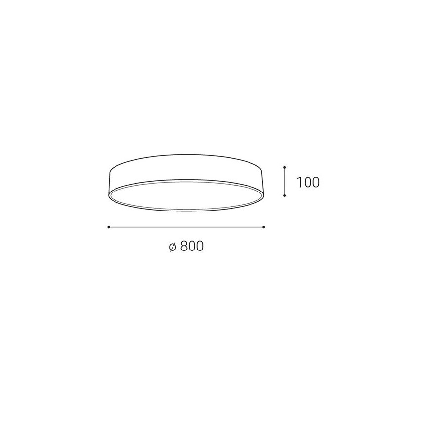 LED2 - Plafoniera LED dimmerabile MONO LED/100W/230V 3000K/4000K nero