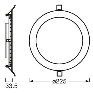 Ledvance - Faretto LED da incasso SLIM LED/22W/230V 4000K