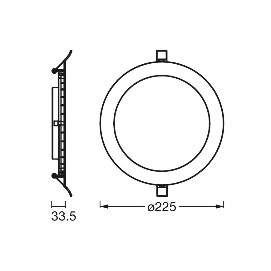 Ledvance - Faretto LED da incasso SLIM LED/22W/230V 4000K