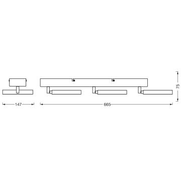 Ledvance - Faretto LED DECOR SATURN 3xLED/11W/230V 3000/4200/6500K