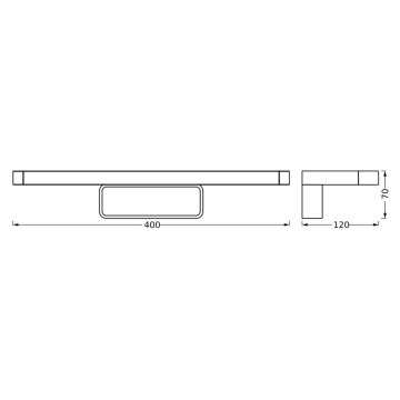 Ledvance - Illuminazione a LED per specchi da bagno DISC BAR LED/7W/230V 3000/4000K IP44