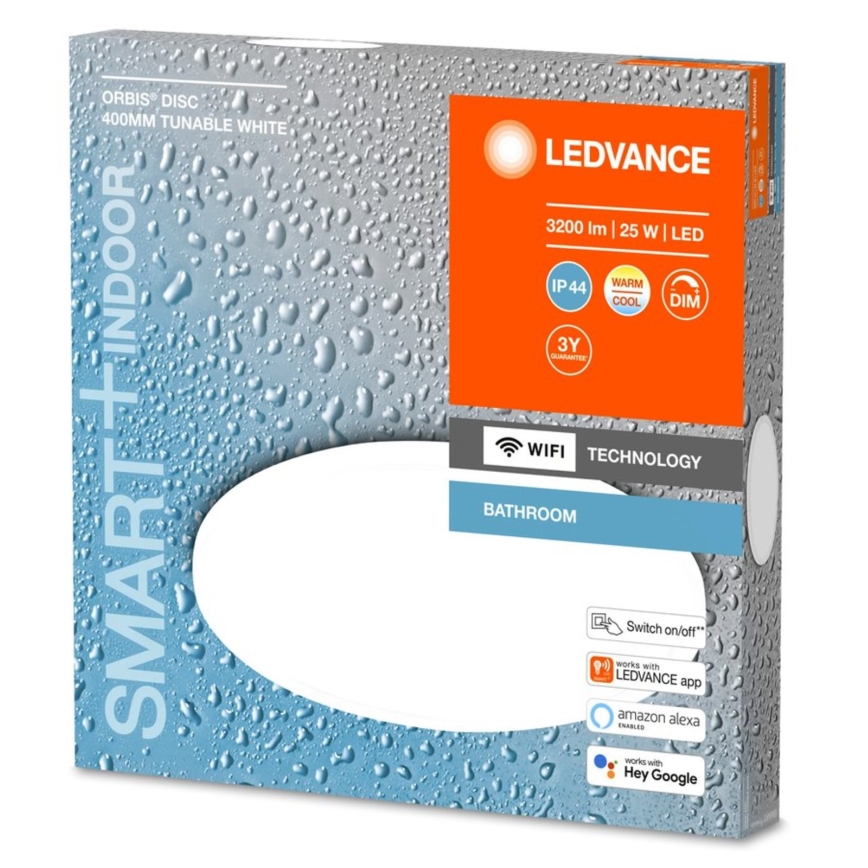 Ledvance - Lampada da bagno LED Dimmerabile SMART+ DISC LED/25W/230V 3000-6500K Wi-Fi IP44