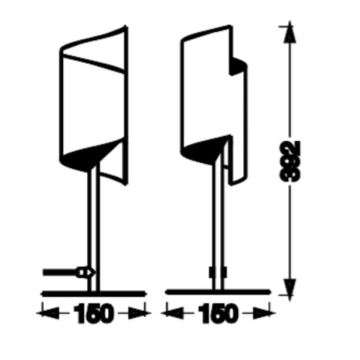 Ledvance - Lampada da tavolo LED dimmerabile SMART+ DECOR TWIST LED/12W/230V 3000-6500K Wi-Fi nero