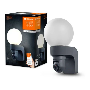 Ledvance - Lampada dimmerabile da esterno con sensore e camera SMART+ 1xE27/15W/230V IP44 Wi-Fi