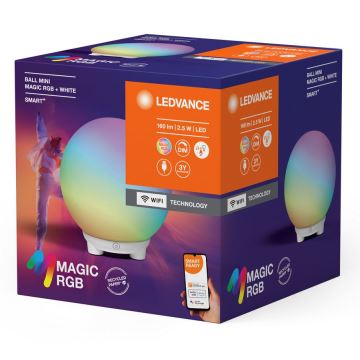 Ledvance - LED RGBW Lampada da tavolo ricaricabile dimmerabile SMART+ MAGIC LED/2,5W/5V 2200-6500K Wi-Fi