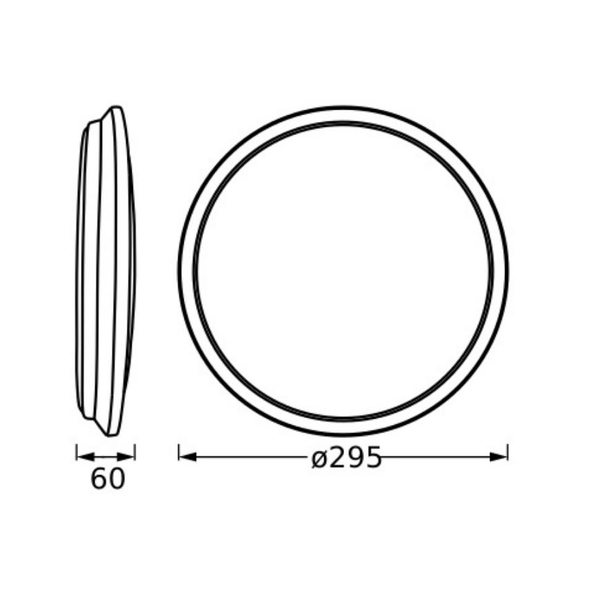 Ledvance - Plafoniera LED ORBIS DUBLIN LED/16W/230V diametro 29,5 cm
