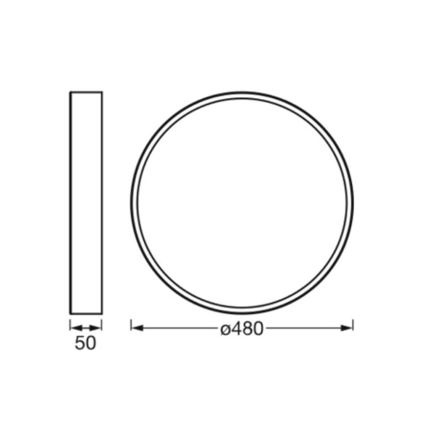 Ledvance - Plafoniera LED ORBIS SLIM LED/36W/230V bianco