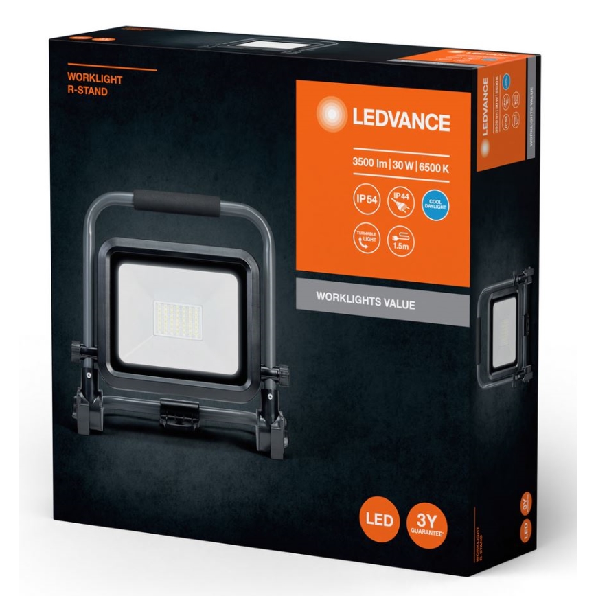 Ledvance - Riflettore LED da esterno WORKLIGHT R-STAND LED/30W/230V 6500K IP54