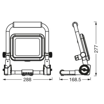 Ledvance - Riflettore LED da esterno WORKLIGHT R-STAND LED/30W/230V 6500K IP54