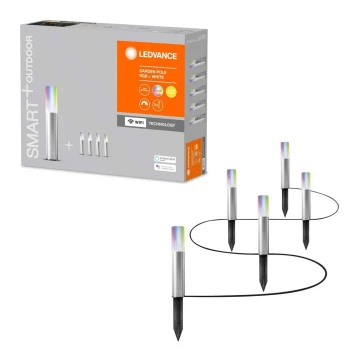 Ledvance - SET 5x LED RGBW Lampada da esterno SMART+ GARDEN PALO 5xLED/5,7W/230V IP65 Wi-Fi