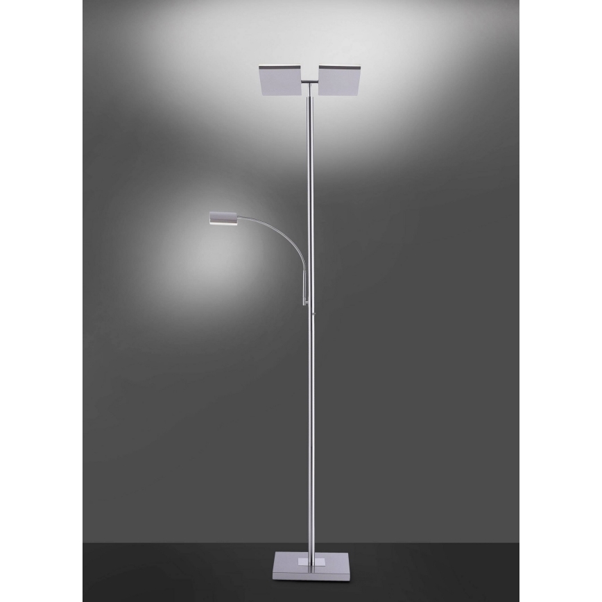 Leuchten Direkt 11925-55 - Lampada da terra LED RGB dimmerabile RUBEN 2xLED/11W/230V+LED/4,8W 2700-5000K + telecomando