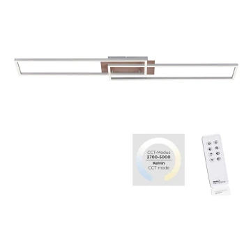 Leuchten Direkt 14019-78 - Plafoniera LED dimmerabile IVEN 2xLED/20W/230V + telecomando