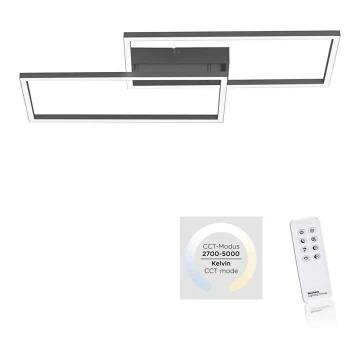 Leuchten Direkt 14140-18 - Plafoniera LED dimmerabile IVEN 2xLED/13,5W/230V + telecomando