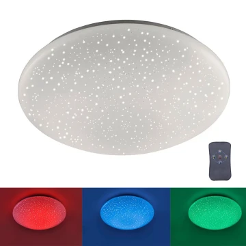 Leuchten Direkt 14242-16 - Plafoniera LED RGB dimmerabile SKYLER LED/18W/230V + telecomando