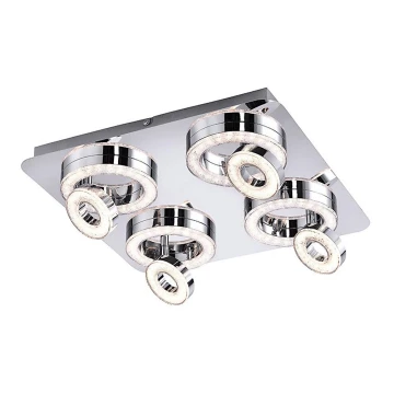 Leuchten Direkt 14522-17 - Faretto LED TIM 4xLED/2,8W/230V + 4xLED/3,1W