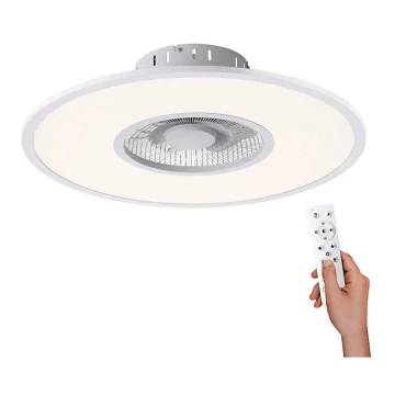 Leuchten Direkt 14642-16 - Plafoniera LED dimmerabile con ventola FLAT-AIR LED/32W/230V + telecomando