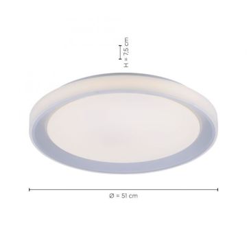 Leuchten Direkt 15110-21 - Plafoniera LED RGB dimmerabile LENI LOLASMART LED/40W/230V + telecomando