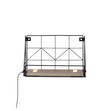 Leuchten Direkt 15276-18 - Mensola con illuminazione a LED BOARD 2xLED/1,75W/230V 30 cm eucalipto