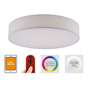 Leuchten Direkt 18428-16 - Plafoniera LED RGB dimmerabile LOLA LED/32W/230V Tuya + telecomando