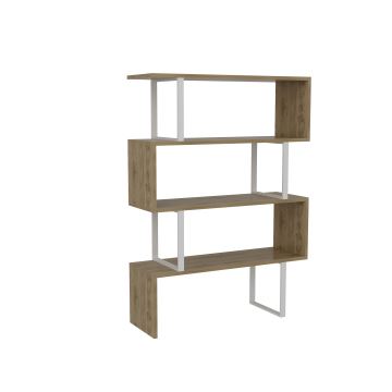 Libreria ADRIANA 124x92 cm bianco/beige