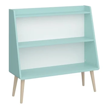 Libreria per bambini GAIA 80x81,3 cm turchese/quercia