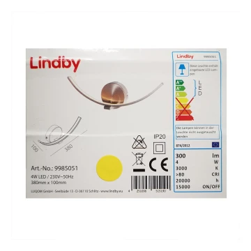 Lindby - Applique a LED IVEN LED/7W/230V